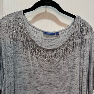 Beautiful Apt 9 Sequence Sparkle Bling T-shirt Size 2X